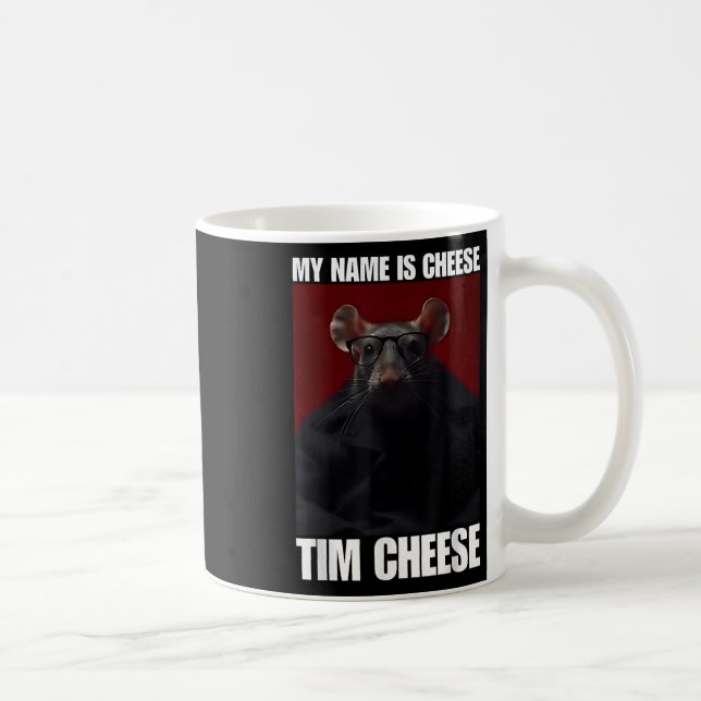 Taza De Café Tim Cheese - Meme de Brainrot (Derecha)