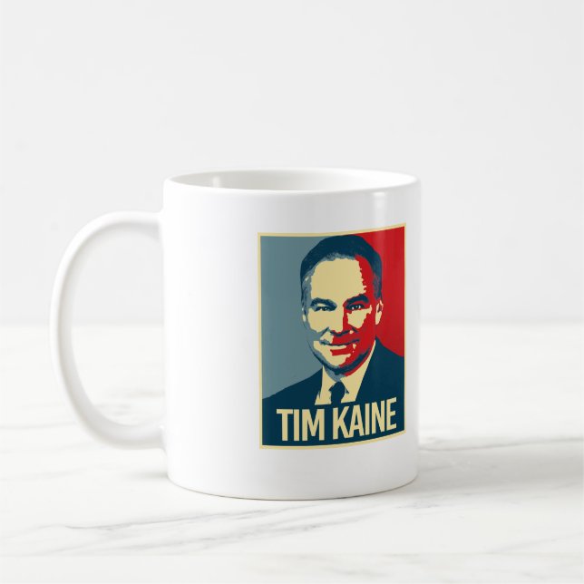 TAZA DE CAFÉ TIM KAINE - POSTER -- (Izquierda)