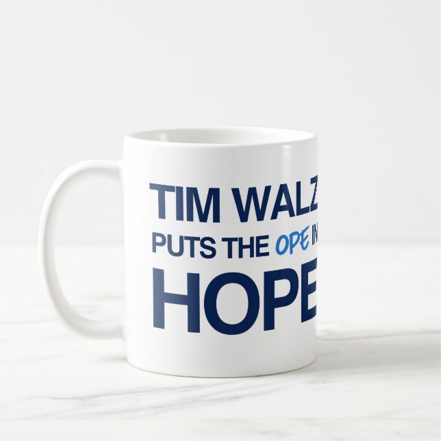 Taza De Café Tim Walz Fan Club (Izquierda)