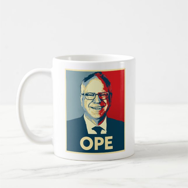 Taza De Café Tim Walz OPE (Izquierda)
