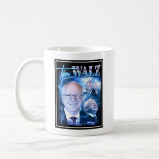 Taza De Café Tim Walz Retro 90