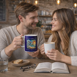 Taza De Café Timeless Reflections: Surreal Coastal Dreamscape