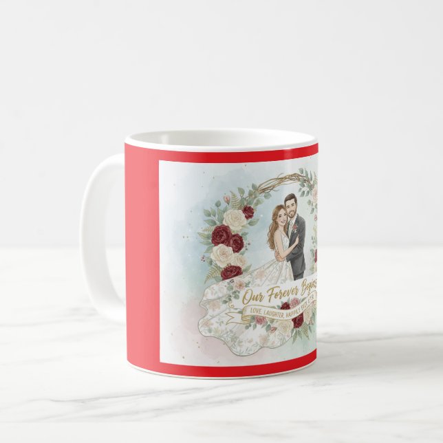 Taza De Café Timeless Together rojo (Anverso izquierdo)