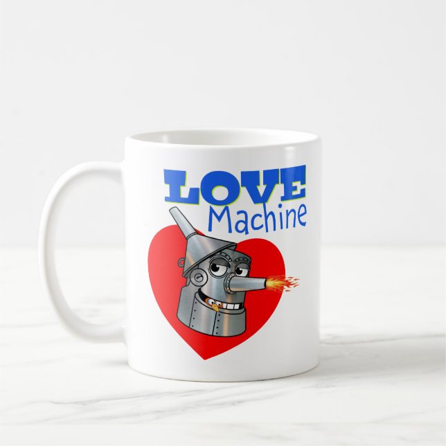 Taza De Café Tin Man Love Machine por TinMania! (Izquierda)
