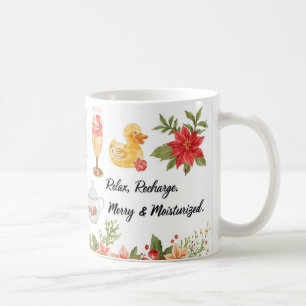 Taza De Café Tina de baño de spa con tema de Navidad