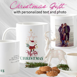 Taza De Café Tini Bit Merry Martini Oficina Navidad Santa