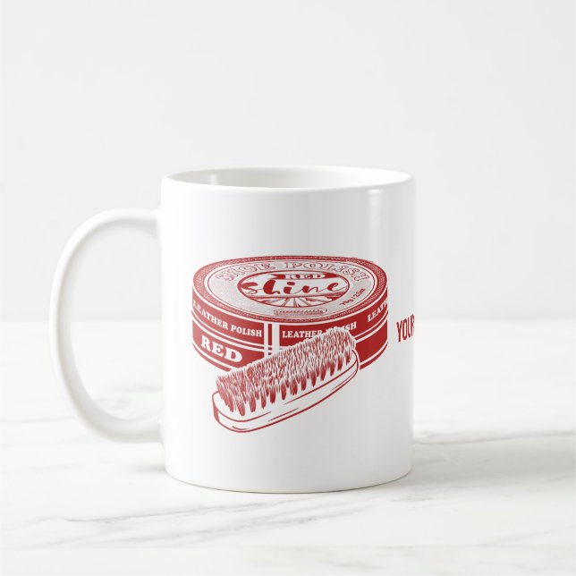 Taza De Café Tinilla de esmalte de calzado rojo (Izquierda)