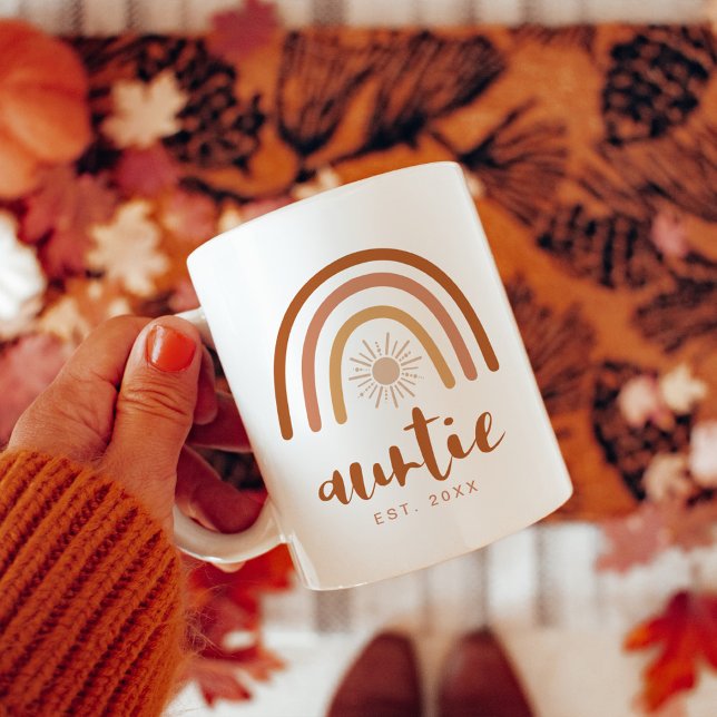 Taza De Café TINLEY Auntie estableció el arcoiris de Boho Terra (Subido por el creador)