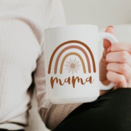 Taza De Café TINLEY Bohemia quemada Naranja arcoiris sol mamá C