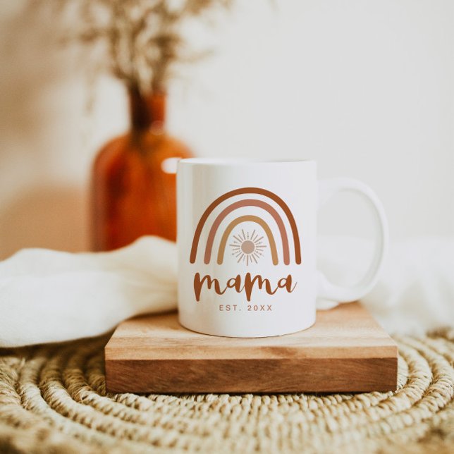 Taza De Café TINLEY Mama Estableció El Arcoiris De Terracota (Subido por el creador)