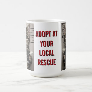 Taza De Café Tinsel el gatito de Navidad