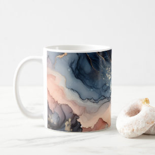 Taza De Café Tinta de alcohol azul oscuro
