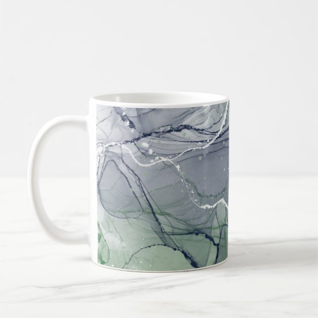 Taza De Café Tinta de alcohol verde (Izquierda)