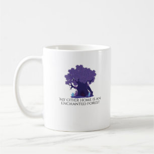 Taza De Café Tinta de Whimsigog - Bosques místicos, lunas y mag