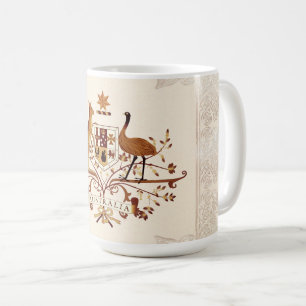 Taza De Café Tinta marrón de Escudo de Australia