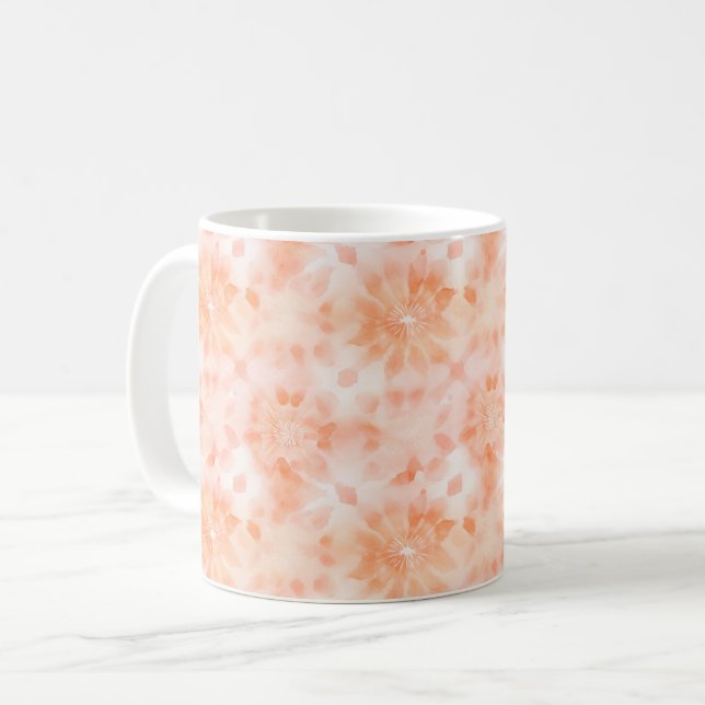 Taza De Café Tinte Melocotón Tie Dye (Anverso izquierdo)