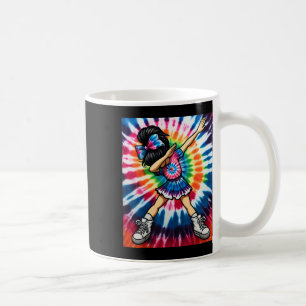 Taza De Café Tinte Tie Cute Cheerleader de baile haciendo Dab