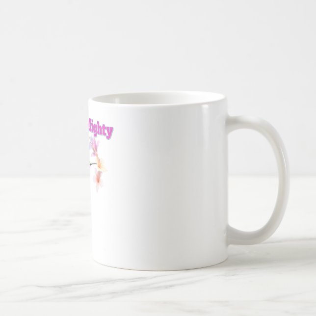 Taza De Café Tiny but Mighty - Kleurrijke Kolibrie Illustratie (Derecha)