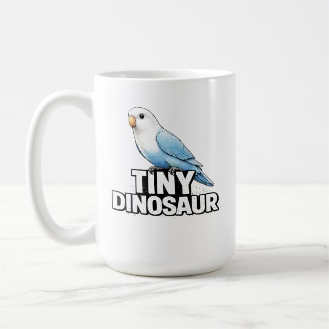 Taza De Café Tiny Dinosaur Lovebird (Izquierda)