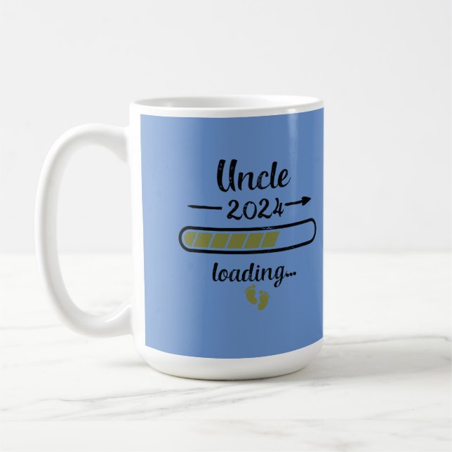 Taza De Café Tío 2024 Cargando Embarazo Unc Nacimiento (Izquierda)