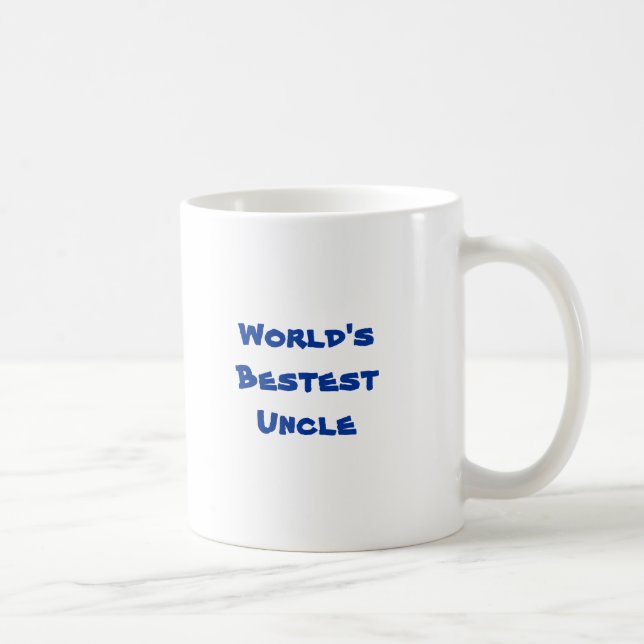 Taza De Café Tío de Bestest del mundo (Derecha)
