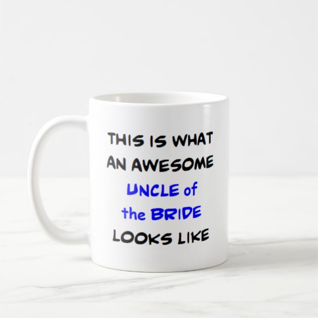 Taza De Café tío de la novia, genial (Izquierda)