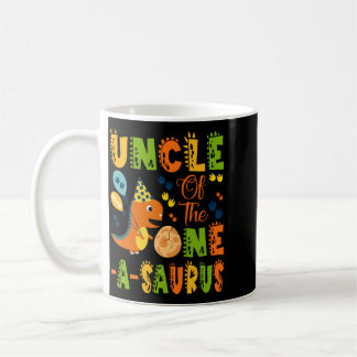 Taza De Café Tío del One-A-Saurus cumpleaños 1er cumpleaños Din