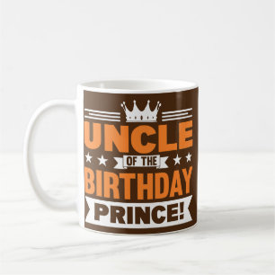 Taza De Café Tío Del Príncipe De Cumpleaños