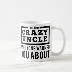 Taza De Café Tío divertido - soy el tío loco Vintage Mug