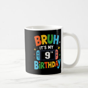 Taza De Café Tío Es Mi Cumpleaños Número 9 Videojuego Para Chic