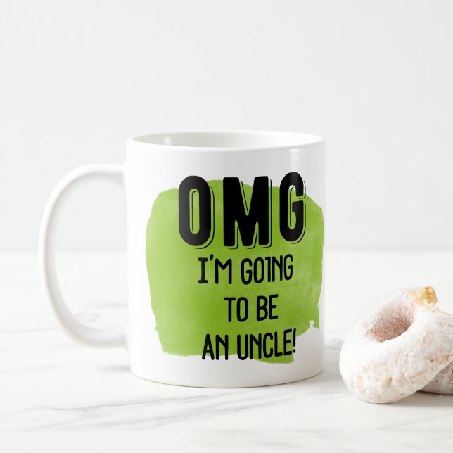 Taza De Café Tío OMG Voy a ser (Con donut)