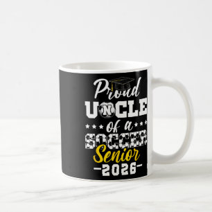 Taza De Café Tío Orgulloso De Un Senior De Fútbol Graduado En 2