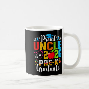 Taza De Café Tío orgulloso del graduado de prekínder de 2026 dí