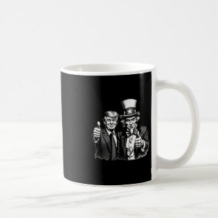 Taza De Café Tío Sam Donald Trump Selfie Pulgar Arriba Hombres