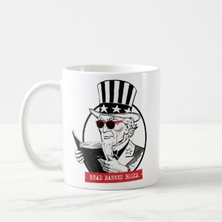 Taza De Café Tío Sam Lee Libros Prohibidos