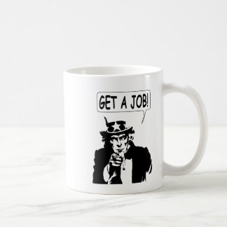 Taza De Café Tío Sam Obtén Un Trabajo