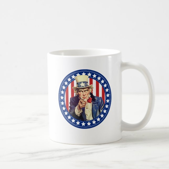 Taza De Café Tío Sam Stars y Stripes (Derecha)