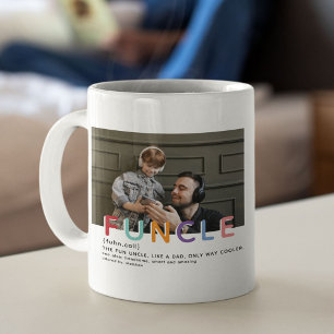 Taza De Café Típica Foto de Funcle con Tipografía Moderna y Bon