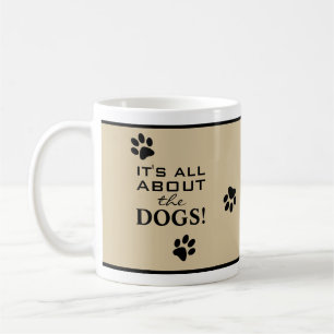 Taza De Café Típica Tipografía de Huella de Pata Negra Personal