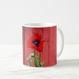 Taza De Café Típicos colores falunes suecos, color rojo