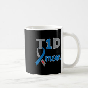 Taza De Café Tipo 1 Diabetes Mamá Cinta de Conciencia T1d