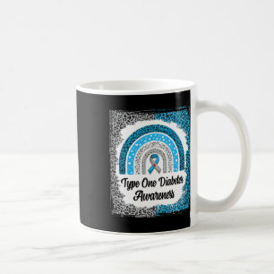 Taza De Café Tipo 1 Sensibilización sobre la diabetes leopardo 