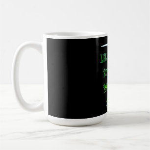 TAZA DE CAFÉ TIPO DE POETAS DE GÓTICO PINTAN LUMINOUSE NEGRO VE