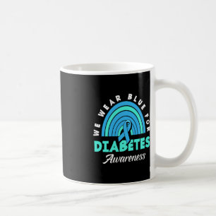Taza De Café Tipo Diabético 1 T1D Usamos Azul Para La Diabetes