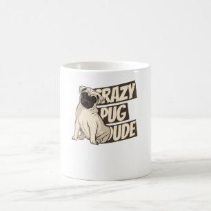 Taza De Café Tipo loco de pug