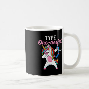 Taza De Café Tipo Maravilloso Dabbing unicornio Tipo 1 Diabetes