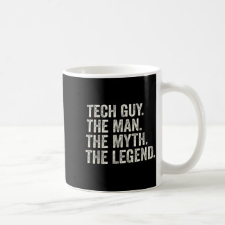 Taza De Café Tipo técnico el hombre el mito la leyenda divertid