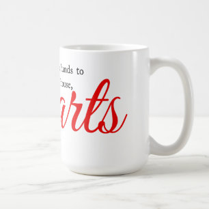 Taza De Café Tipografía cardíaca