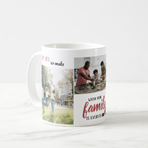 Taza De Café Tipografía Collage Fotos Terra Rosa Dicho Familiar