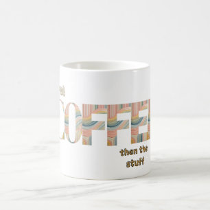 Taza De Café Tipografía Colorida del Primer Eslogan de Café